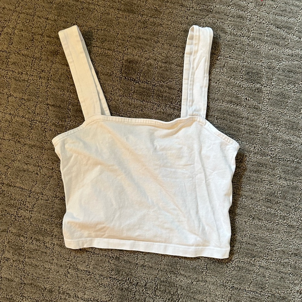 Like New Nordstrom Rack BP Square Neck Thick Strap Crop Tank